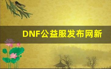 DNF公益服发布网新玩法全面解析