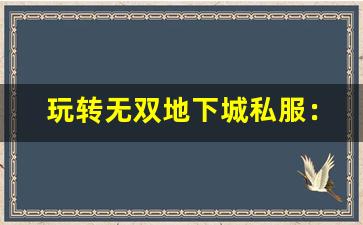 玩转无双地下城私服：新手玩家必知的十大技巧