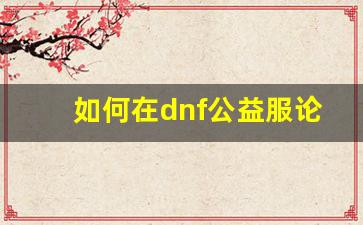 如何在dnf公益服论坛找到最佳装备搭配