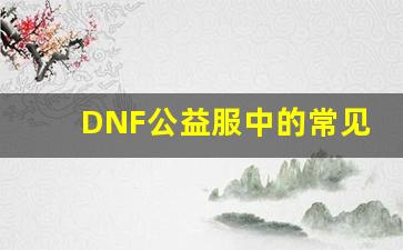 DNF公益服中的常见问题及解决方法