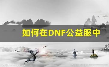 如何在DNF公益服中实现双开操作的详细教程