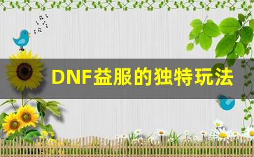 DNF益服的独特玩法，值得一试的理由