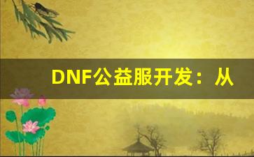DNF公益服开发：从零开始的代码实现