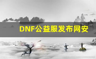 DNF公益服发布网安装指南：从零开始
