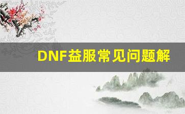 DNF益服常见问题解答，新手必看指南