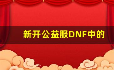 新开公益服DNF中的隐藏宝藏，玩家需要了解的秘密