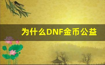 为什么DNF金币公益服成为越来越多玩家的首选