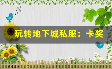玩转地下城私服：卡奖励的必备技巧