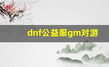 dnf公益服gm对游戏平衡性的影响