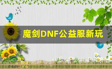 魔剑DNF公益服新玩法揭秘