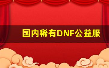 国内稀有DNF公益服发布网助力玩家畅享经典